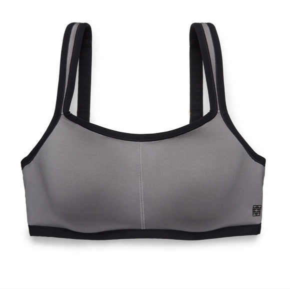 NATORI Yogi Contour Convertible Sports Bra 38D in Grey/Black - Picture 2 of 5